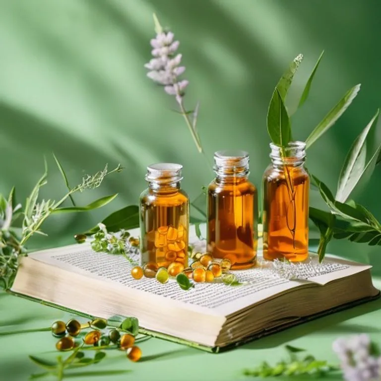 Homöopathische Globuli mit Kamillenblüten